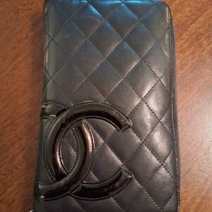 Chanel Black Quilted Wallet